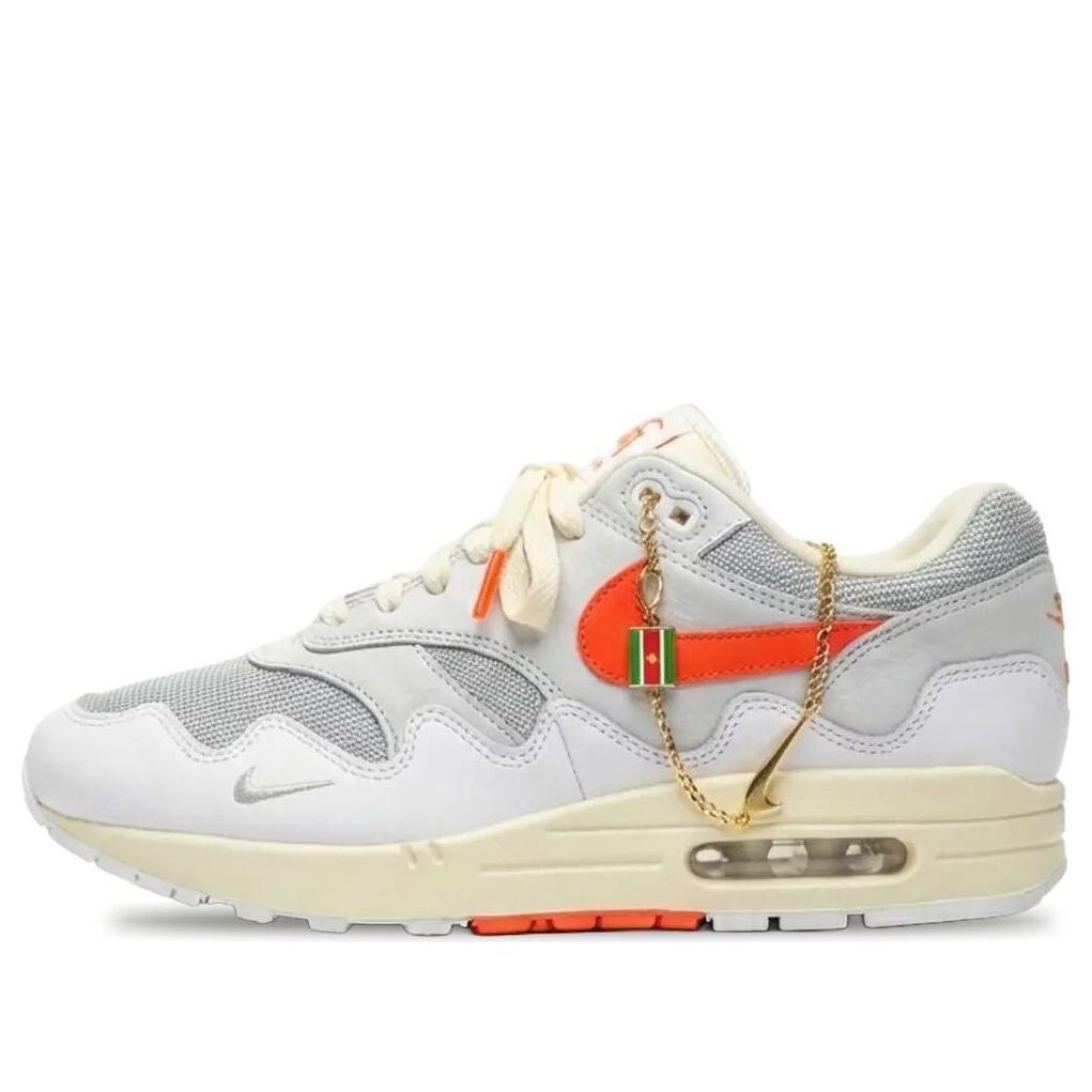 Nike x Patta Air Max 1 '87 'White Hyper Crimson' II7055-100