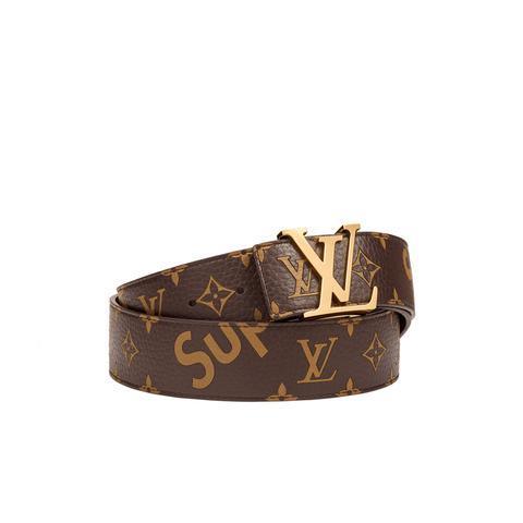 LOUIS VUITTON X SUPREME - LEATHER BELT - SleekGait