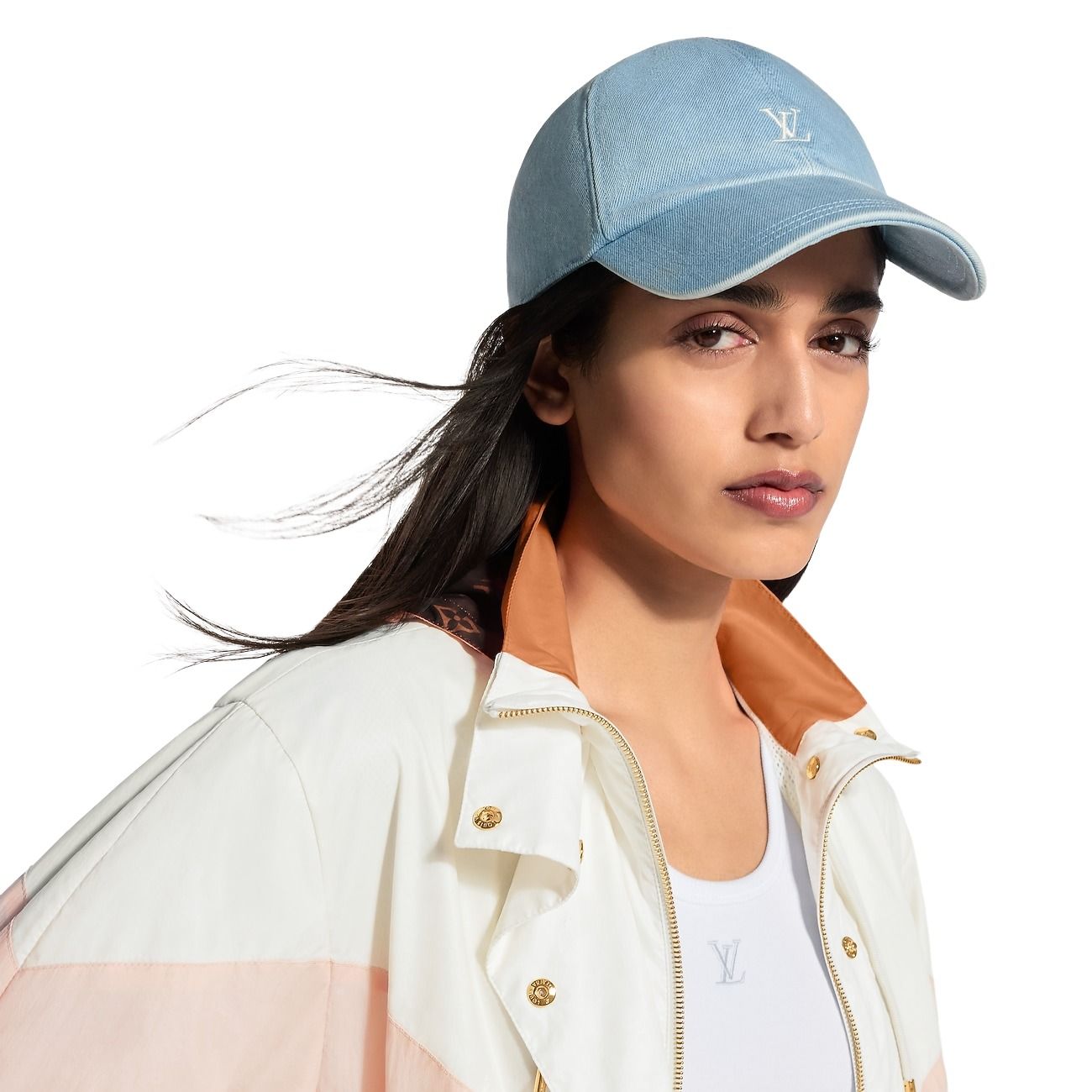 (WMNS) LOUIS VUITTON League Washed Cap 'Blue' M5547M