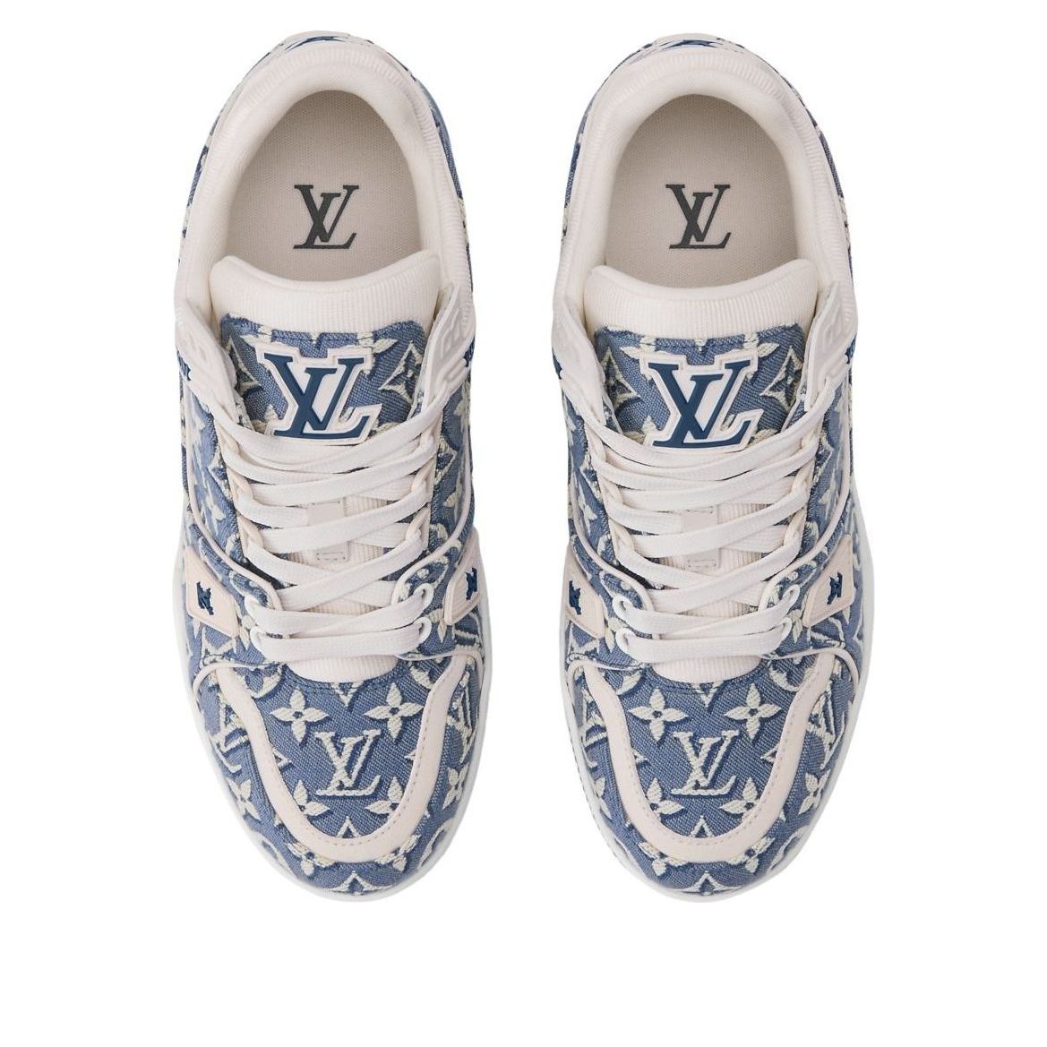 (WMNS) LOUIS VUITTON LV Trainer Sneaker 'Bleu' 1AKG4V