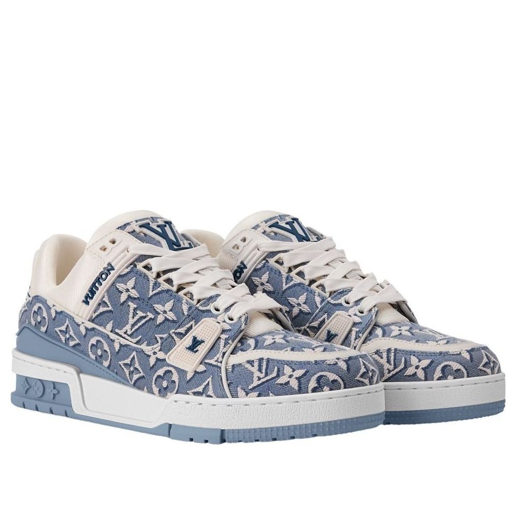 (WMNS) LOUIS VUITTON LV Trainer Sneaker 'Bleu' 1AKG4V