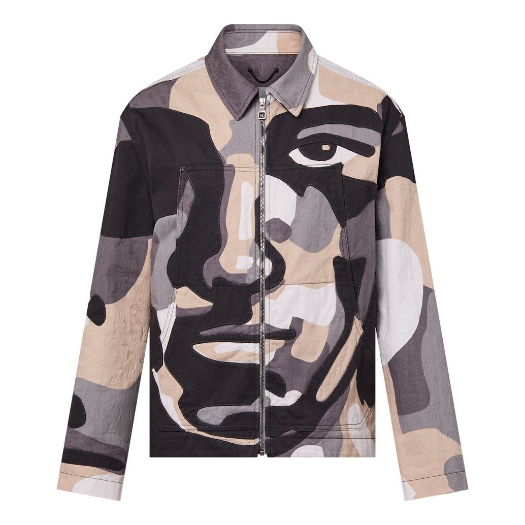 LOUIS VUITTON Patchworked Portrait Denim Jacket 'Multi-Color' 1ABYMP
