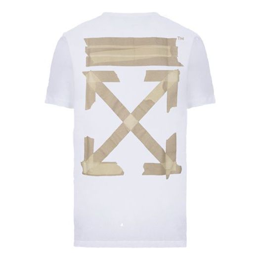 Off-White C/O Virgil Abloh Tape Arrows Slim T-Shirt 'White' OMAA027R201850020148