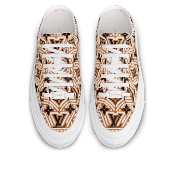 (WMNS) LOUIS VUITTON LV Crafty Stellar Mules 'Brown Black White' 1A85N8