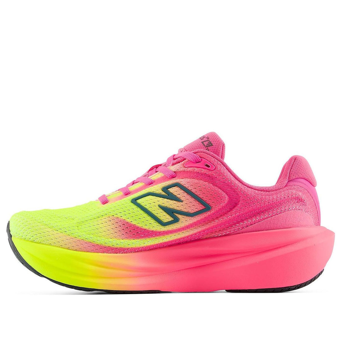 (WMNS) New Balance TCS London Marathon 1080v15 'Pink Heat Alkaline Green' W1080940