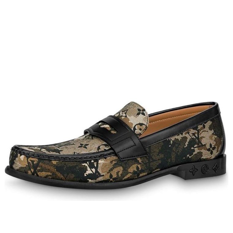 LOUIS VUITTON Loafers 'Brown Camouflage Monogram' 1A8J3I