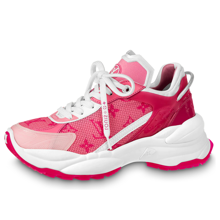 (WMNS) LOUIS VUITTON Run 55 Sneakers 'Hot Pink Monogram' 1AB3C8