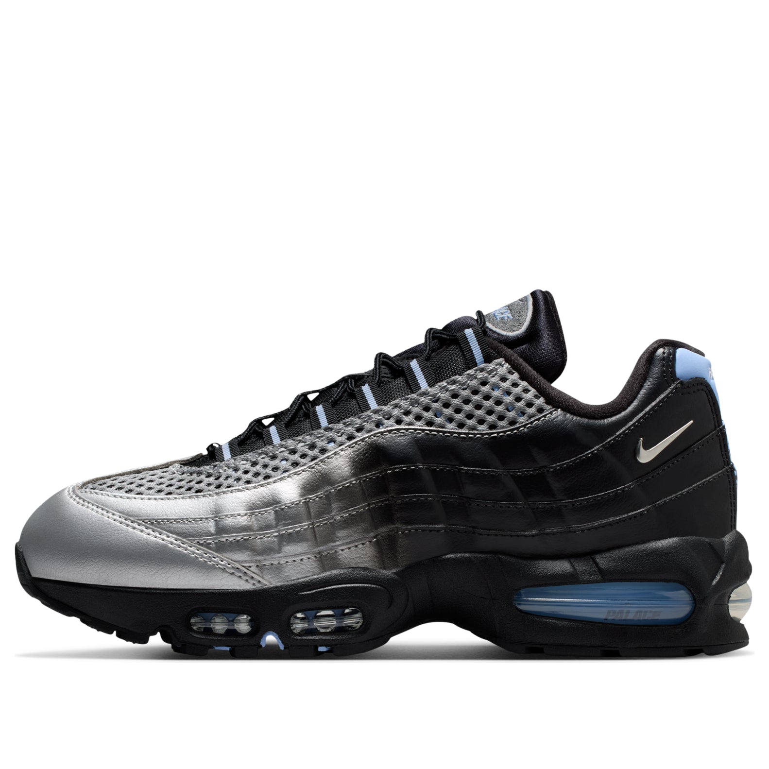 Nike x Palace Air Max 95 Big Bubble 'Metallic Silver Aluminum Black' IQ7708-095