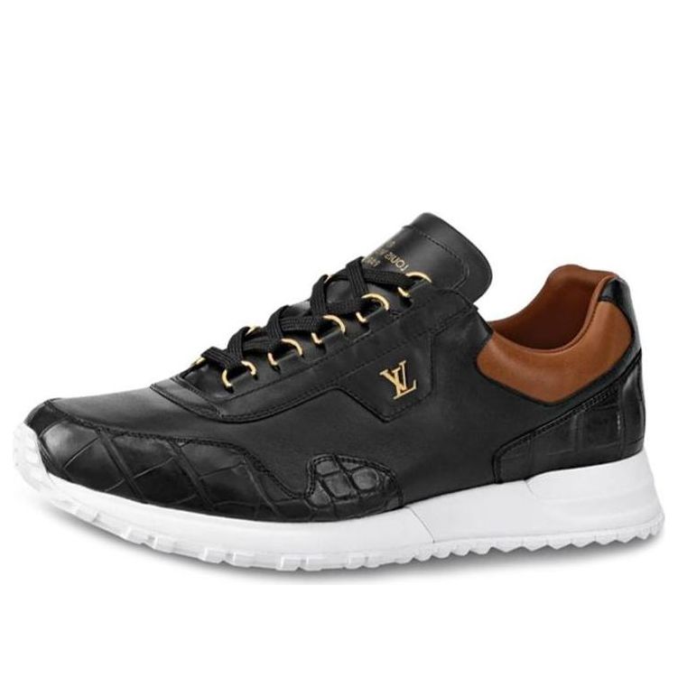 LOUIS VUITTON LV Run Away Sneakers 'Black Brown Gold' 1A5EK8