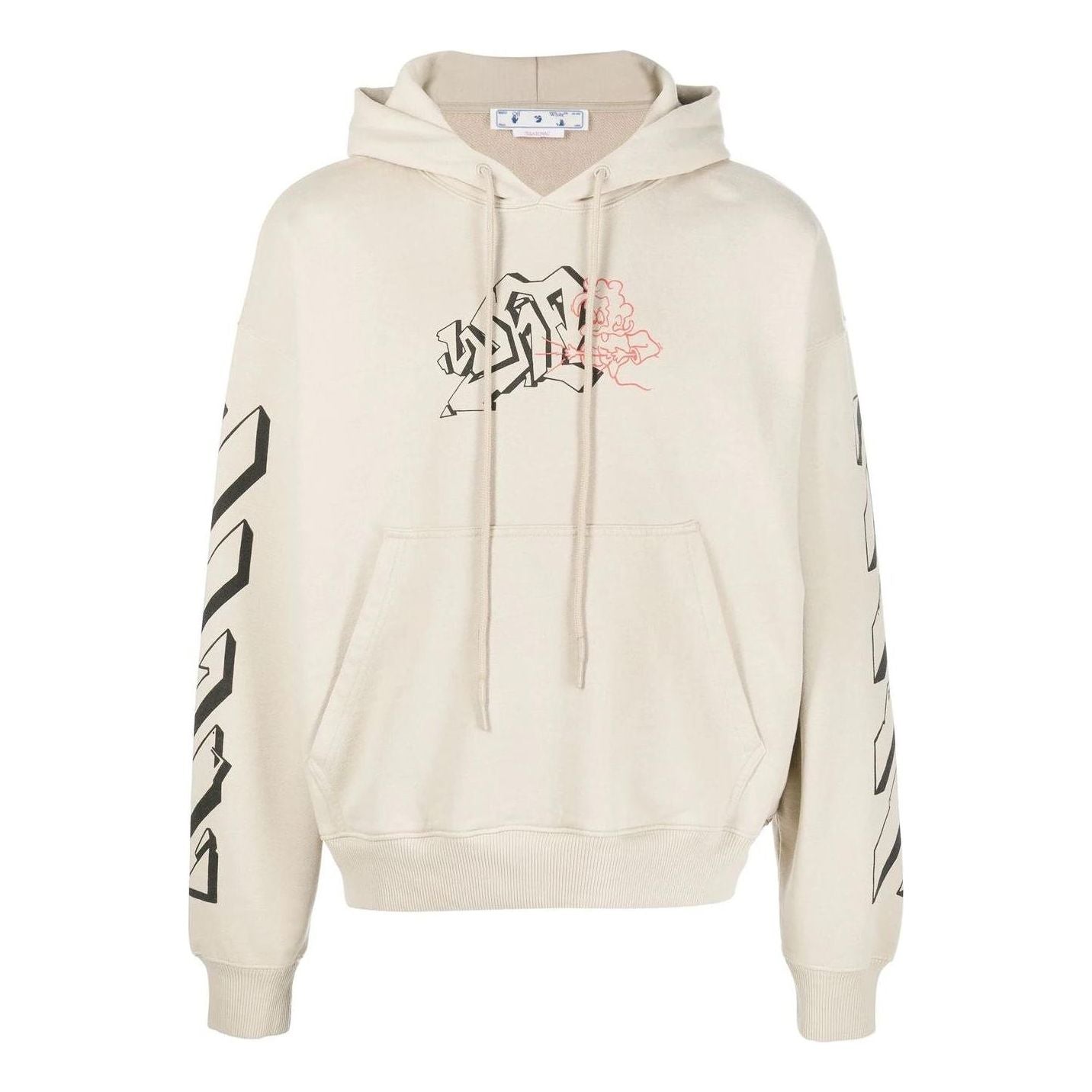 Men's Off-White SS22 Stripe Arrow Beige OMBB085S22FLE0101710