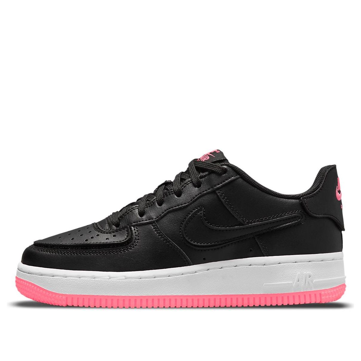 (GS) Nike Air Force 1/1 'Black Hyper Pink' DB4545-005