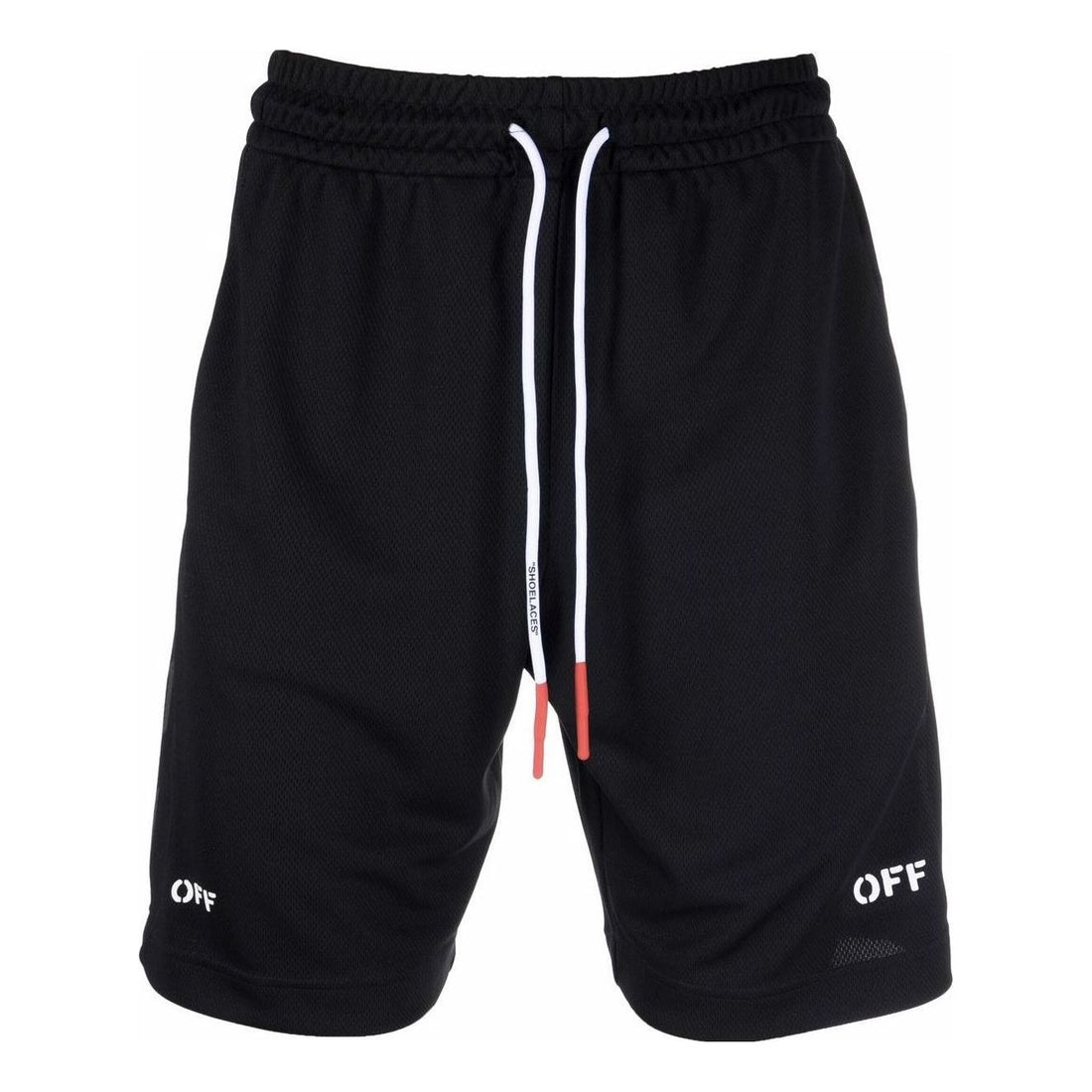 Off-White SS22 Logo Printing Shorts Ordinary Version Black OMVH023C99FAB0011001
