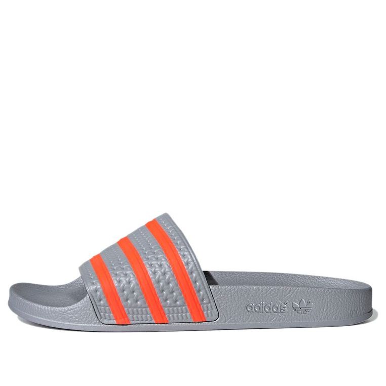 adidas Adilette Slide 'Halo Silver Solar Red' FX5843