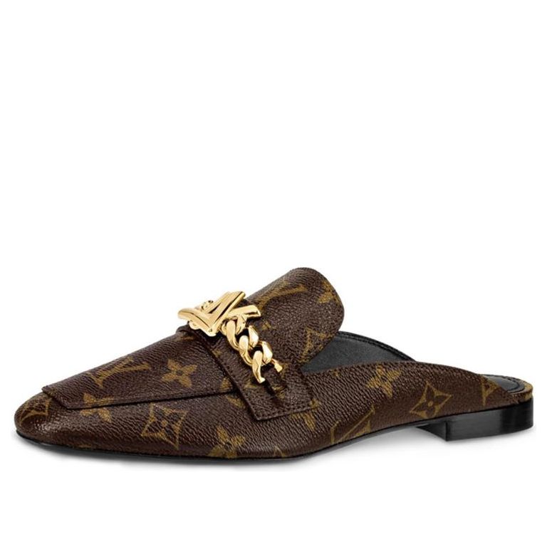 (WMNS) LOUIS VUITTON Upper Case Monogram Mules 'Brown' 1A4XH4