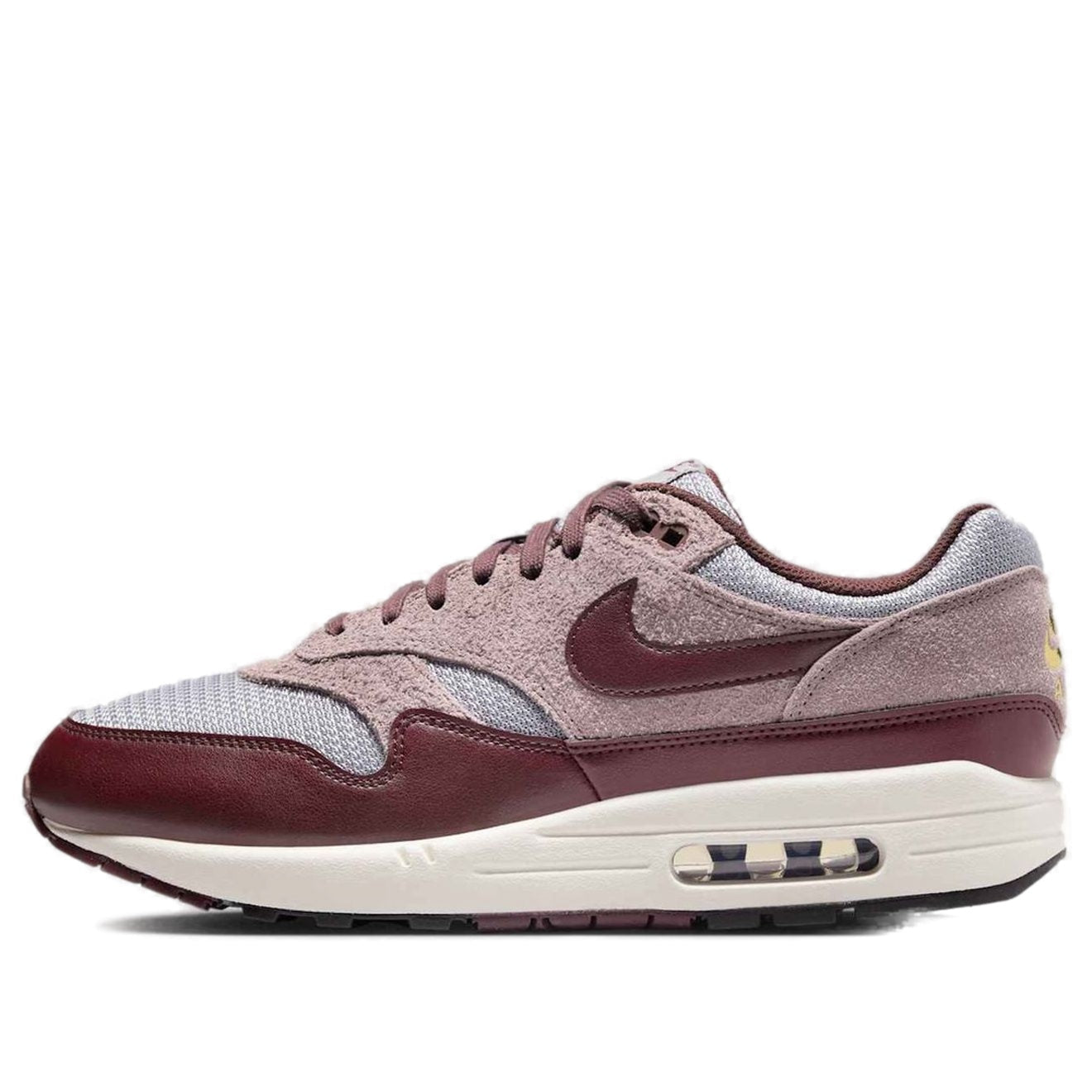 Nike Air Max 1 Essential Premium 'Cement Grey Burgundy Crush' FQ7327-001