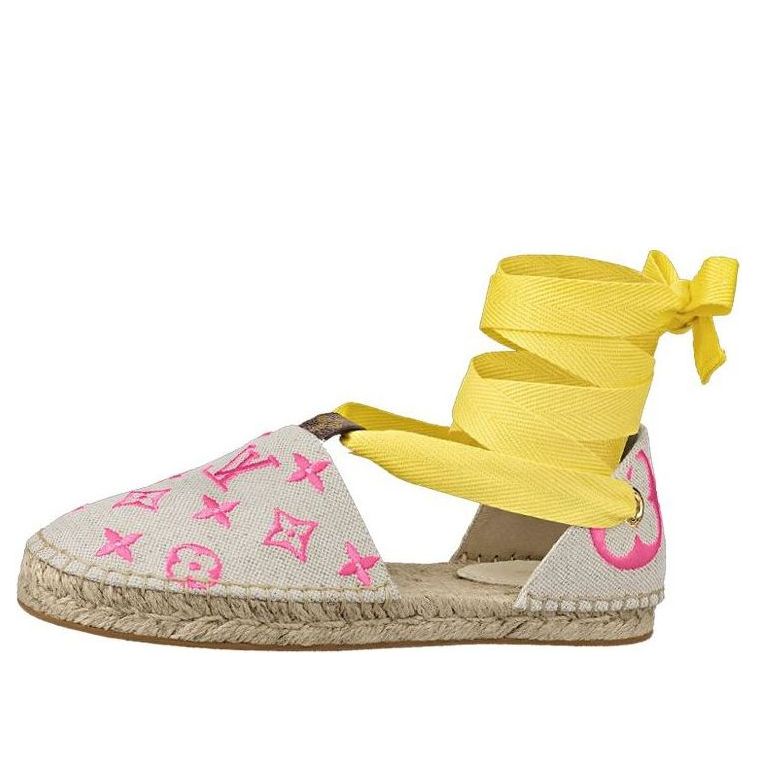 LOUIS VUITTON Starboard Sandals 'Beige Pink Yellow' 1A8GC2