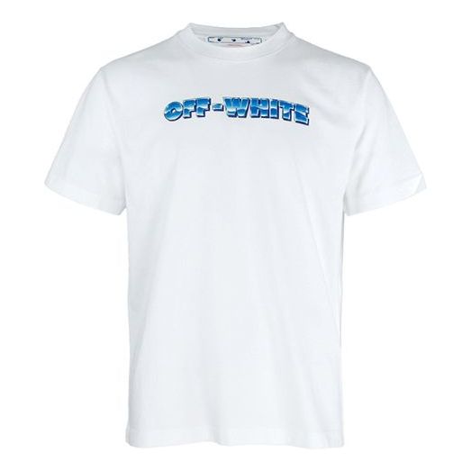 Off-White SS22 Logo Printing Arrow Short Sleeve White OMAA027S22JER0190139