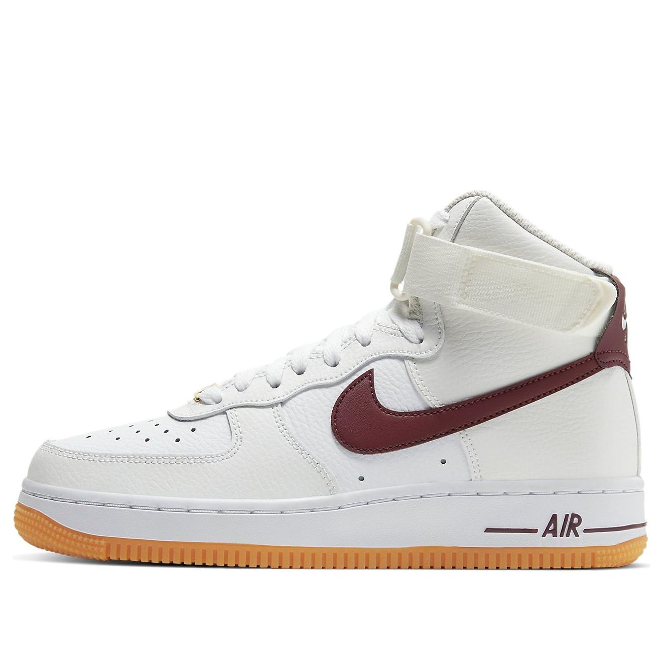 (WMNS) Nike Air Force 1 High 'White Night Maroon' 334031-113