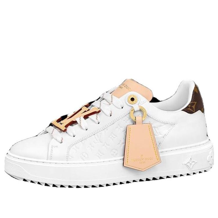 (WMNS) LOUIS VUITTON Time Out Trainers 'White Monogram with Beige' 1ABHRQ