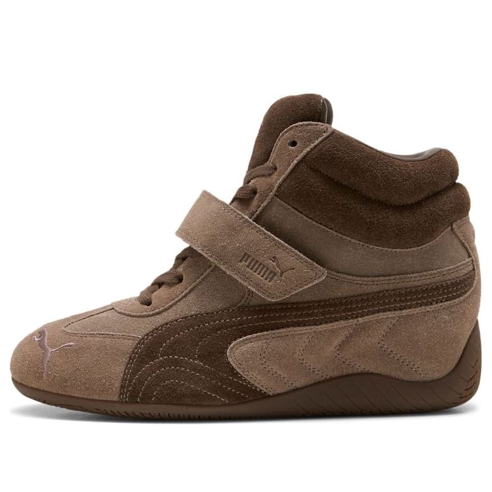 (WMNS) PUMA x Alexander McQueen Speedcat Mid Wedge 'Brown' 407878-01