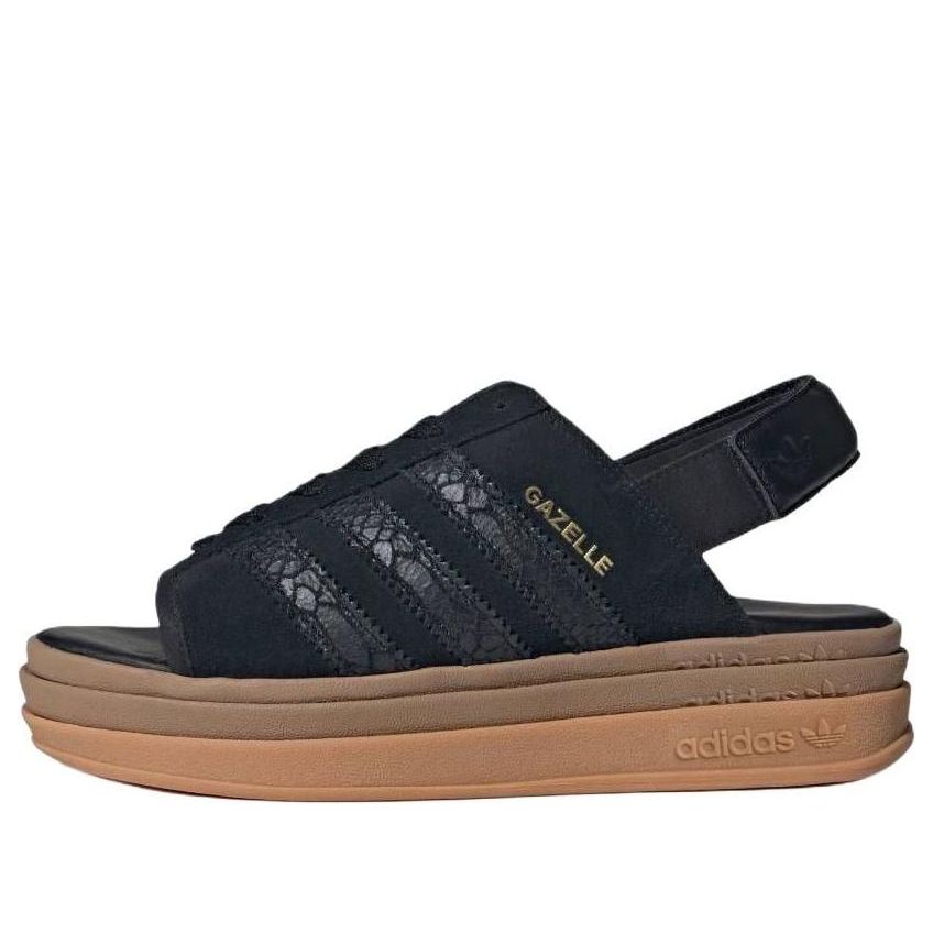 (WMNS) adidas Gazelle Bold Sandals 'Core Black Snakeskin' HQ4688