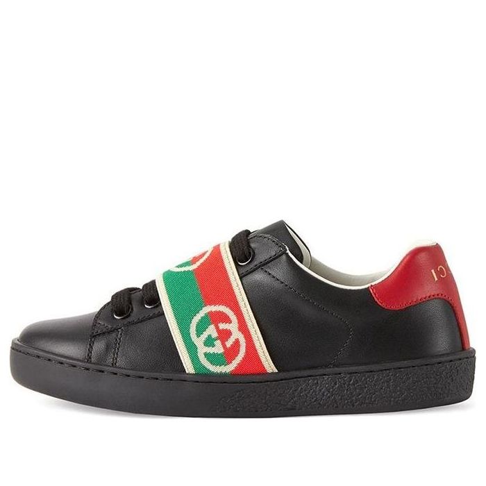 (GS) Gucci Ace Sneaker With Interlocking G Web 'Black' 662212-D8050-1065