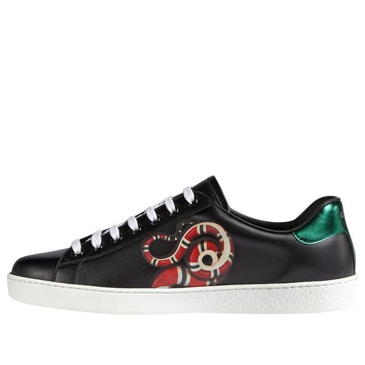 Gucci Ace Kingsnake Sneakers 'Black Red' 501309-OIF10-1182