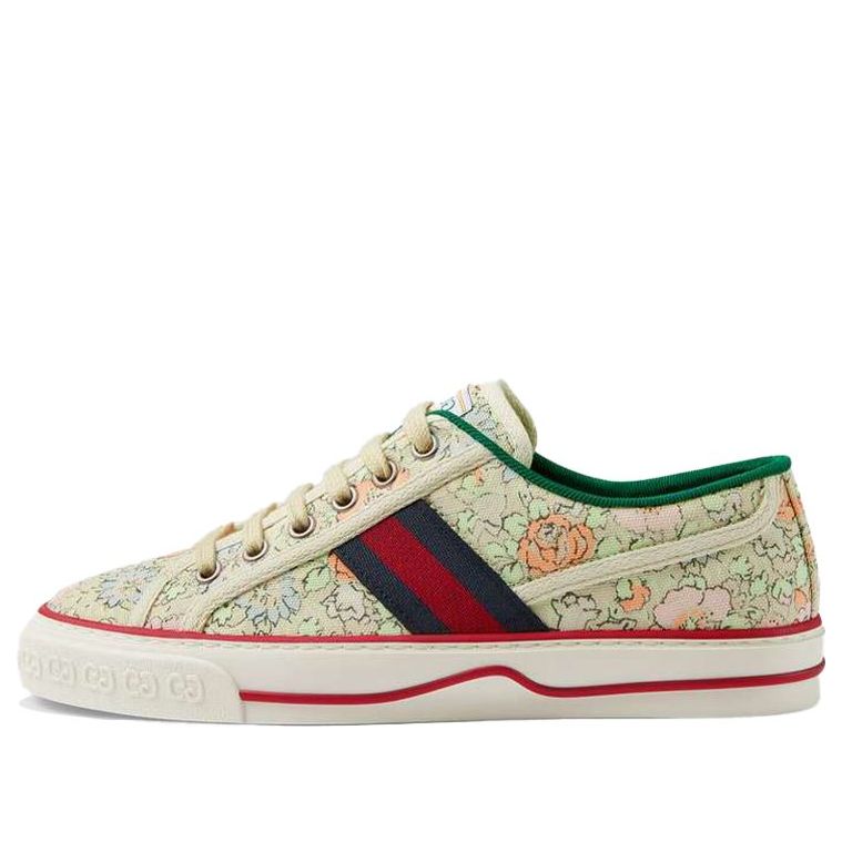 (WMNS) Liberty of London x Gucci Tennis 1977 'Floral - Mint Green' 606110-2I410-3960