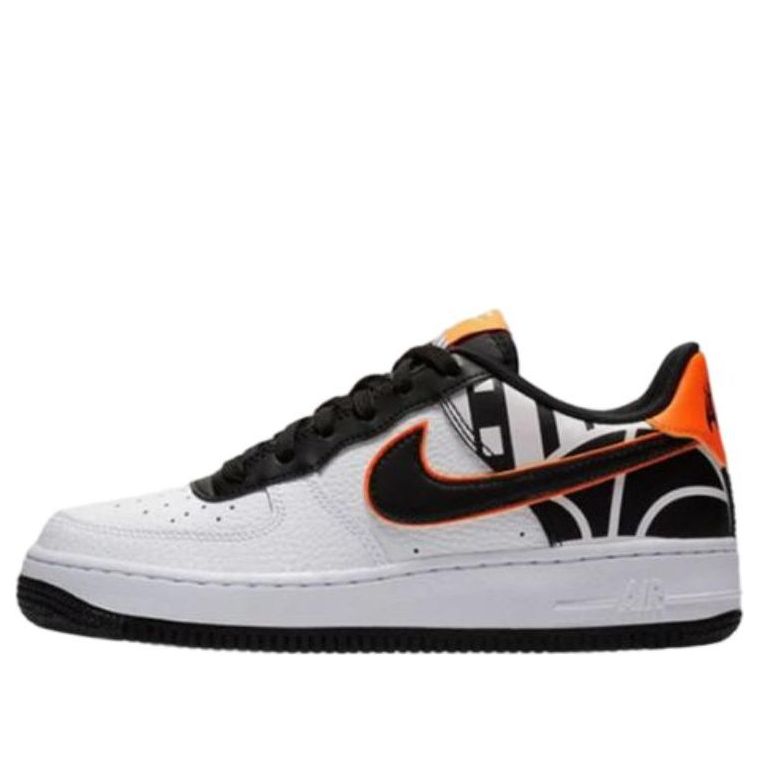 (GS) Nike Air Force 1 Low LV8 'White Black Orange' 820438-109