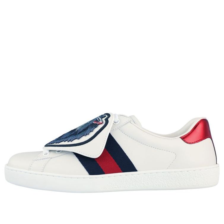 Gucci Ace Sneakers With Removable Wolf Patches 'White' 497130-0FI10-9060