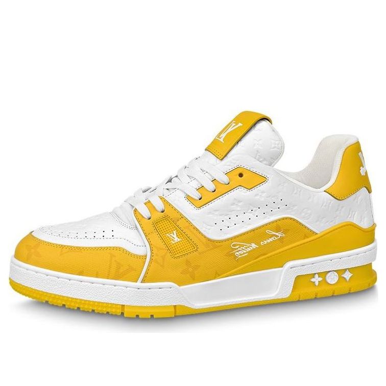 LOUIS VUITTON LV Trainers 'White Yellow' 1ABOIC