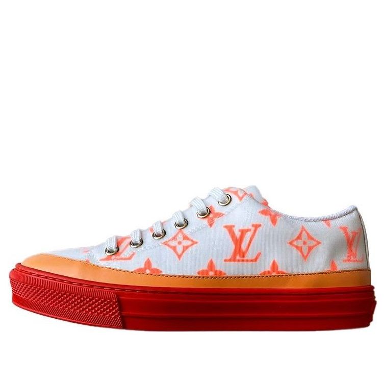 (WMNS) LOUIS VUITTON Stellar Sneakers 'White Orange Monogram' 1A65UD