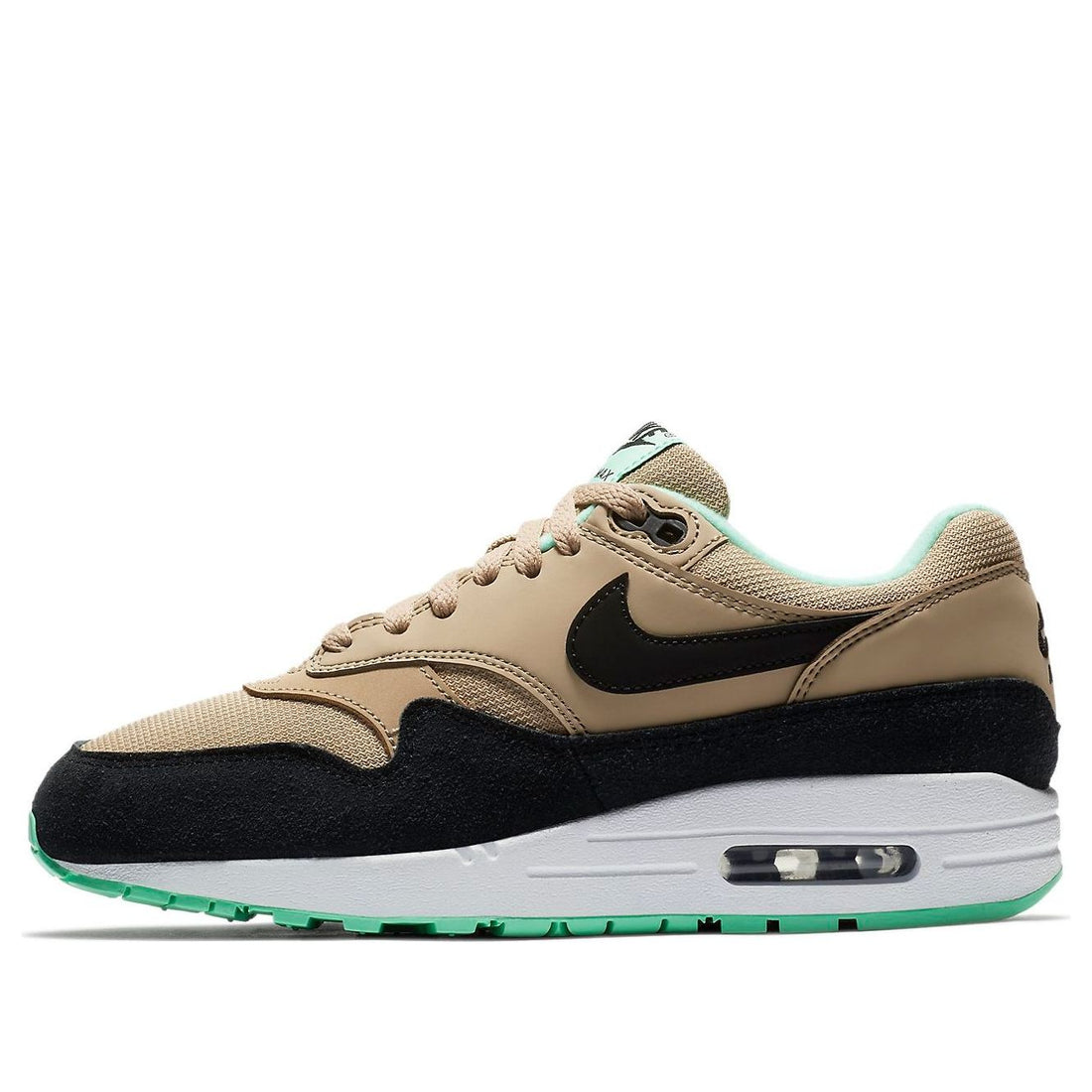(WMNS) Nike Air Max 1 Desert 'Black Green Glow' 319986-206