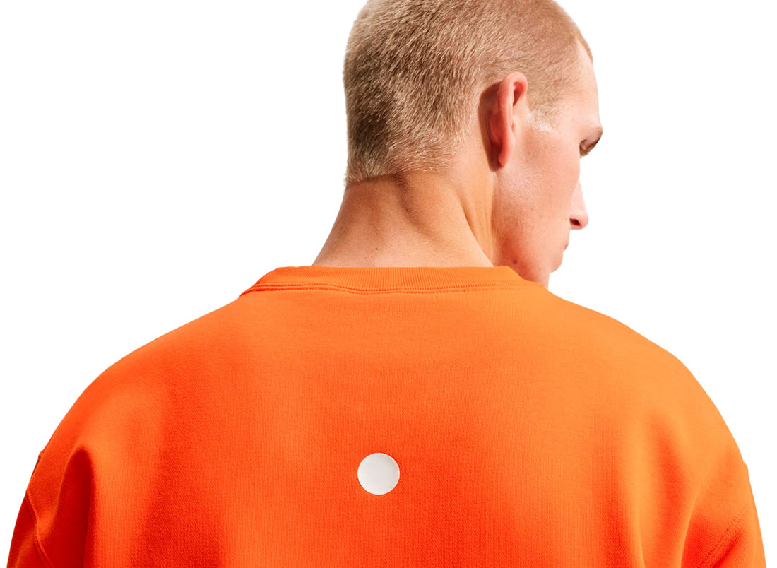 Nike ACG "Tuff Fleece" Therma-FIT Pullover Crewneck Sweatshirt in Safety Orange