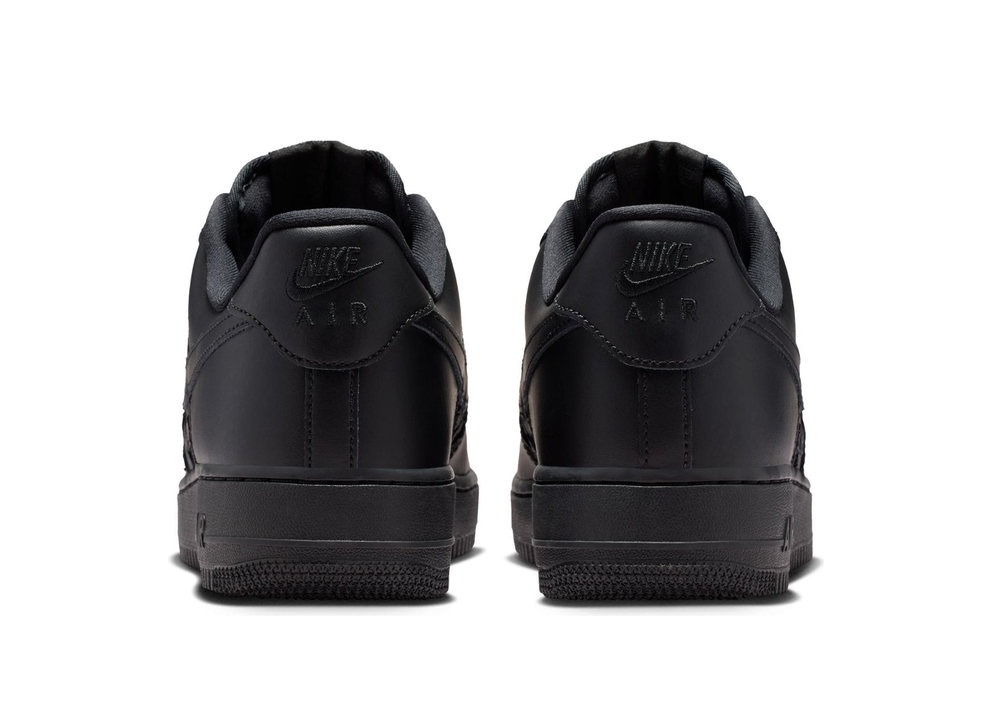 Nike Air Force 1 '07 Edge in Black / Metallic Silver