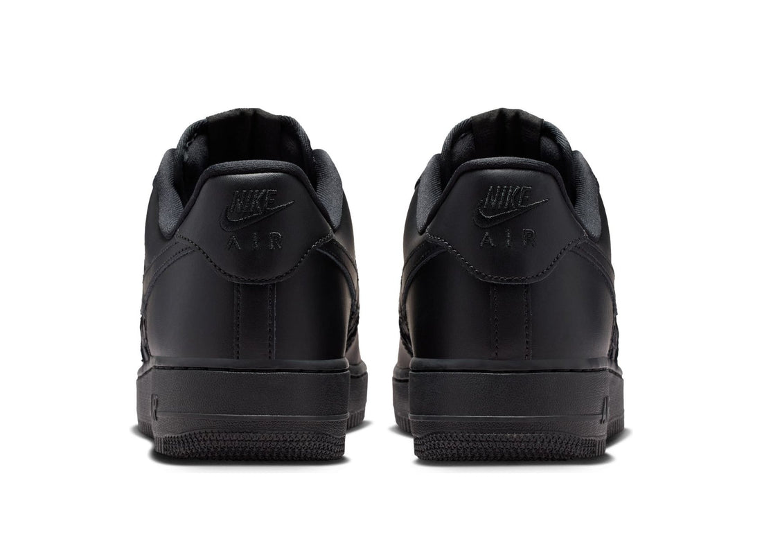 Nike Air Force 1 '07 Edge in Black / Metallic Silver
