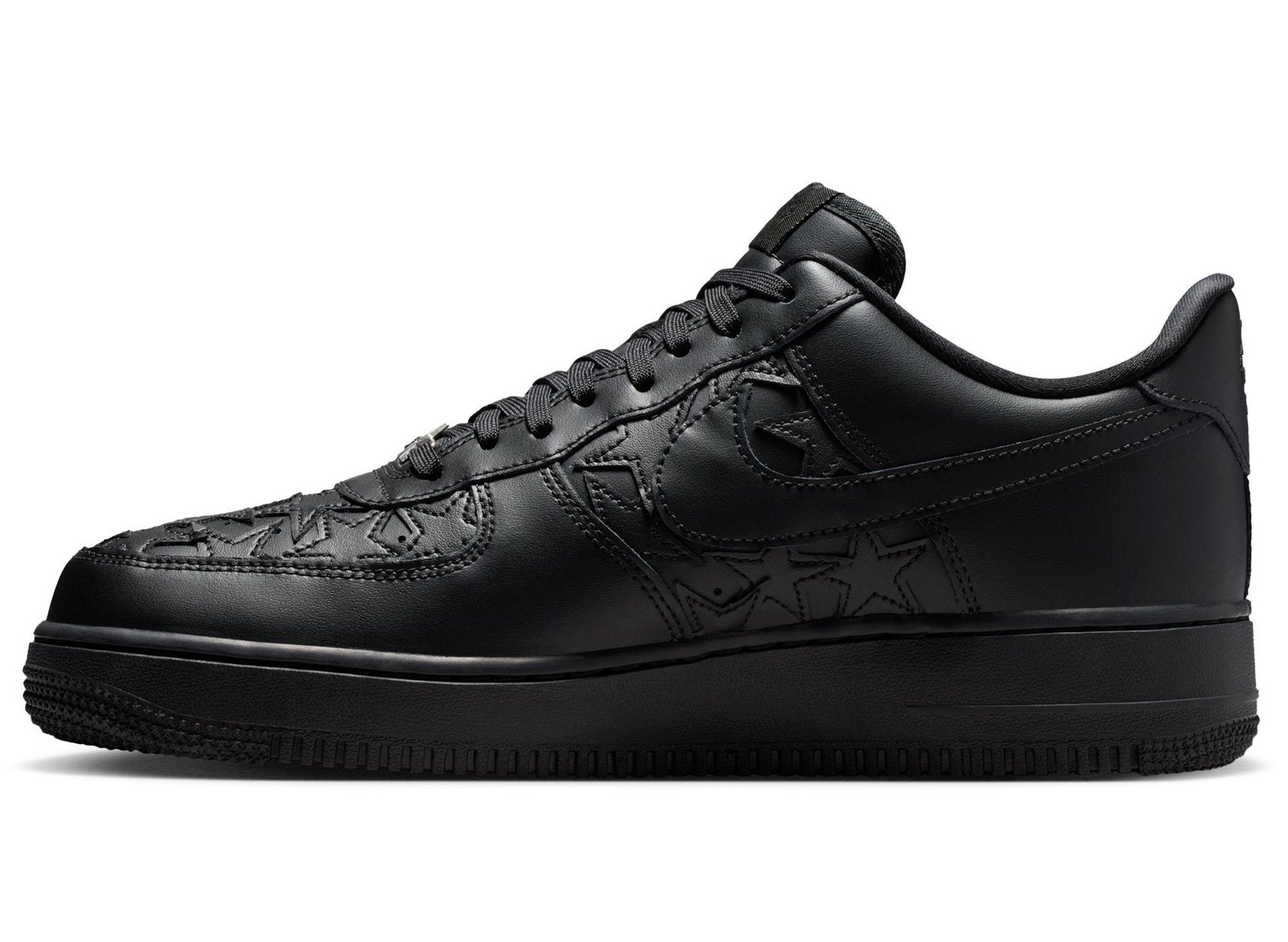 Nike Air Force 1 '07 Edge in Black / Metallic Silver