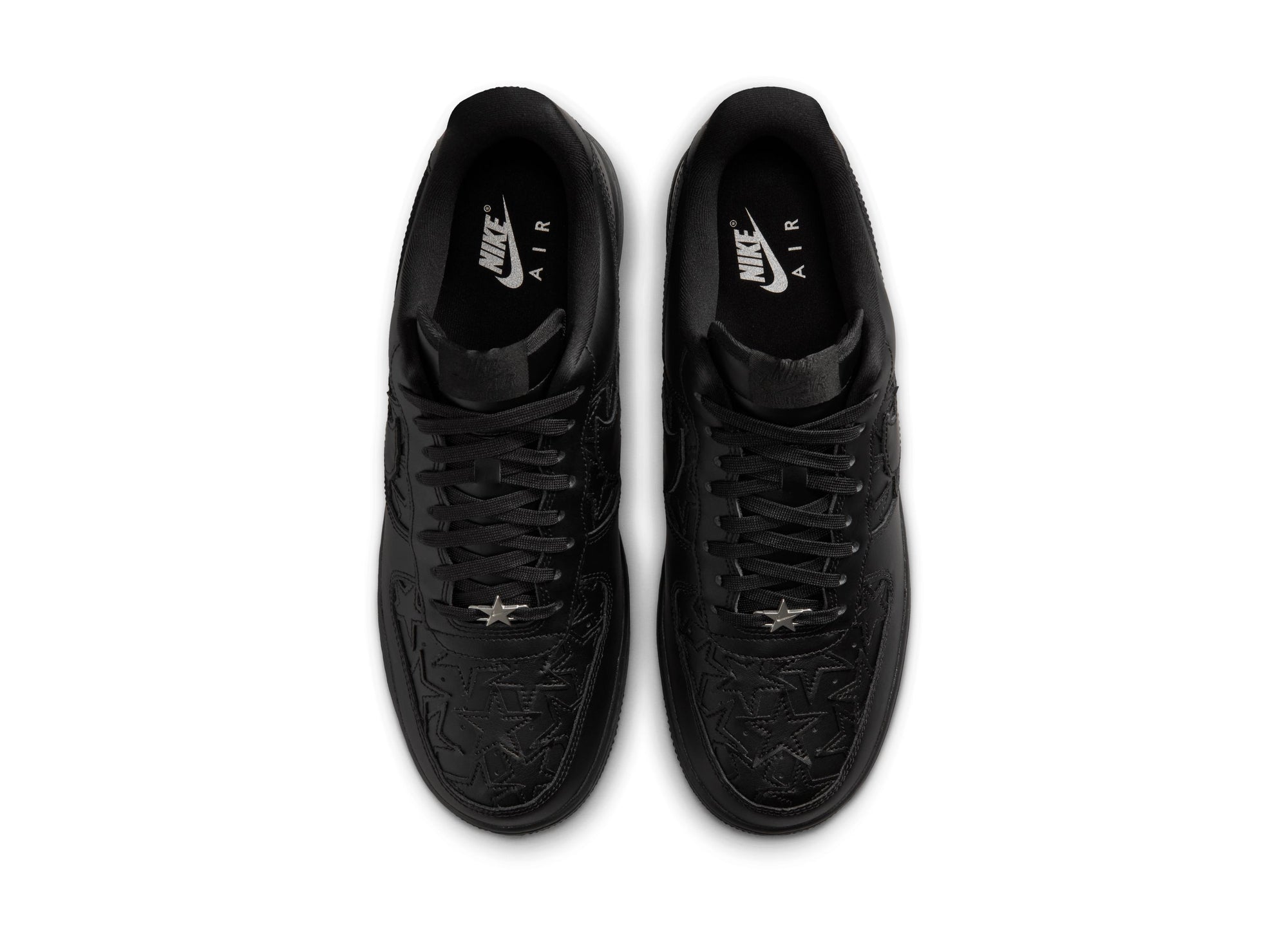 Nike Air Force 1 '07 Edge in Black / Metallic Silver