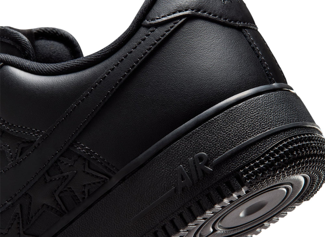 Nike Air Force 1 '07 Edge in Black / Metallic Silver