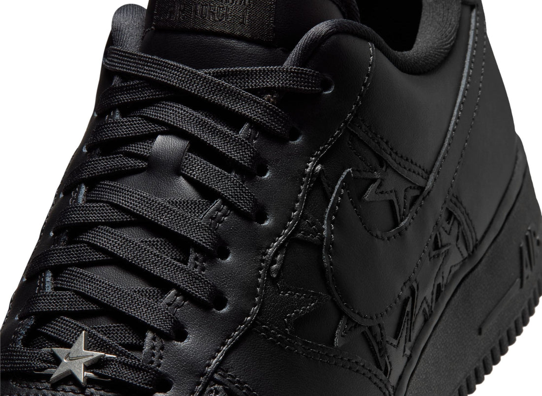 Nike Air Force 1 '07 Edge in Black / Metallic Silver
