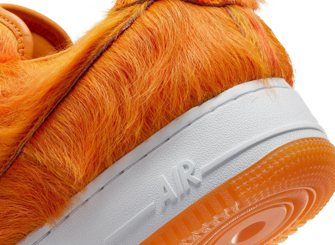 Nike Air Force 1 Low 'Orange Pony Hair' in Campfire Orange / Sunset