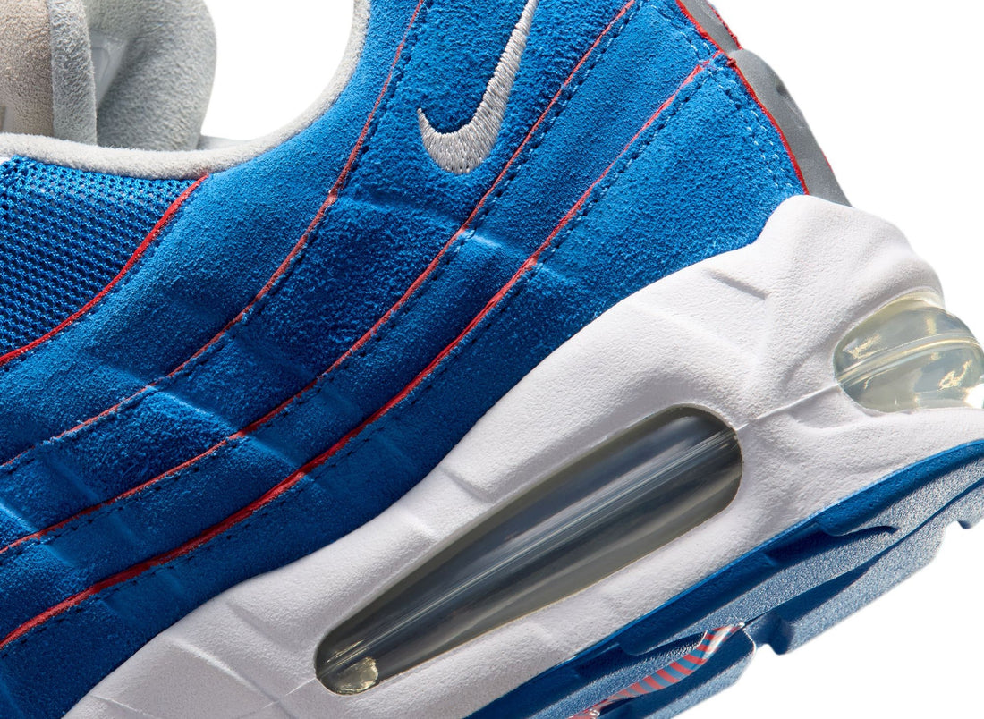 Nike Air Max 95 Big Bubble in Blue Sapphire / Metallic Silver