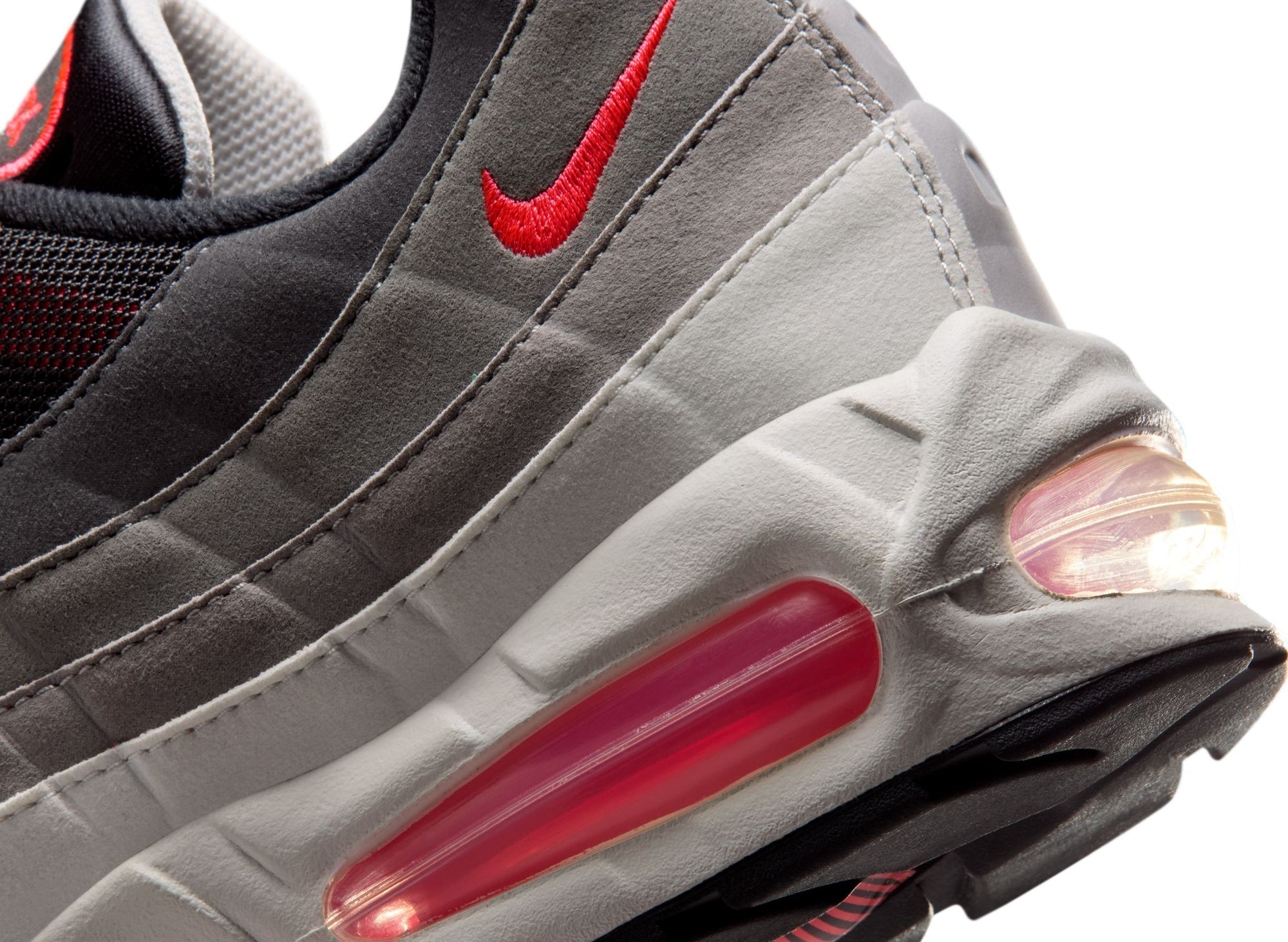 Nike Air Max 95 Big Bubble Premium in Anthracite / Solar Red
