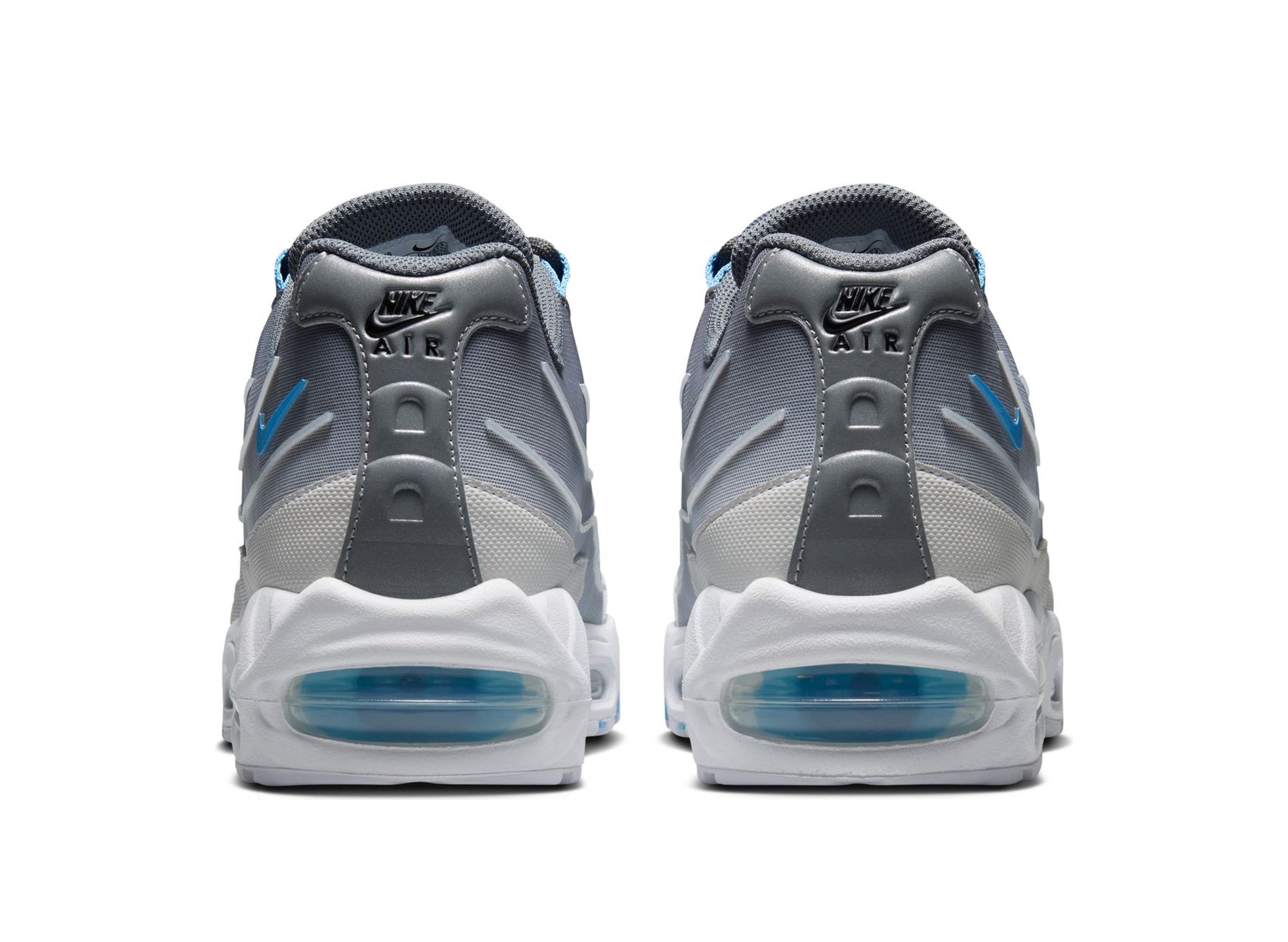 Nike Air Max 95 Big Bubble Tech in Smoke Grey / Football Blue