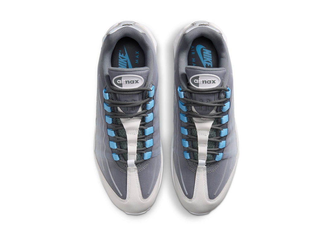 Nike Air Max 95 Big Bubble Tech in Smoke Grey / Football Blue