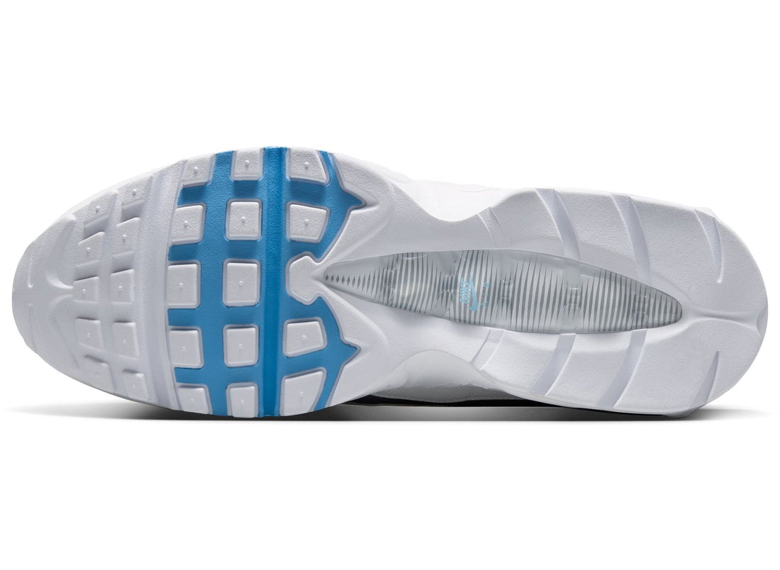 Nike Air Max 95 Big Bubble Tech in Smoke Grey / Football Blue