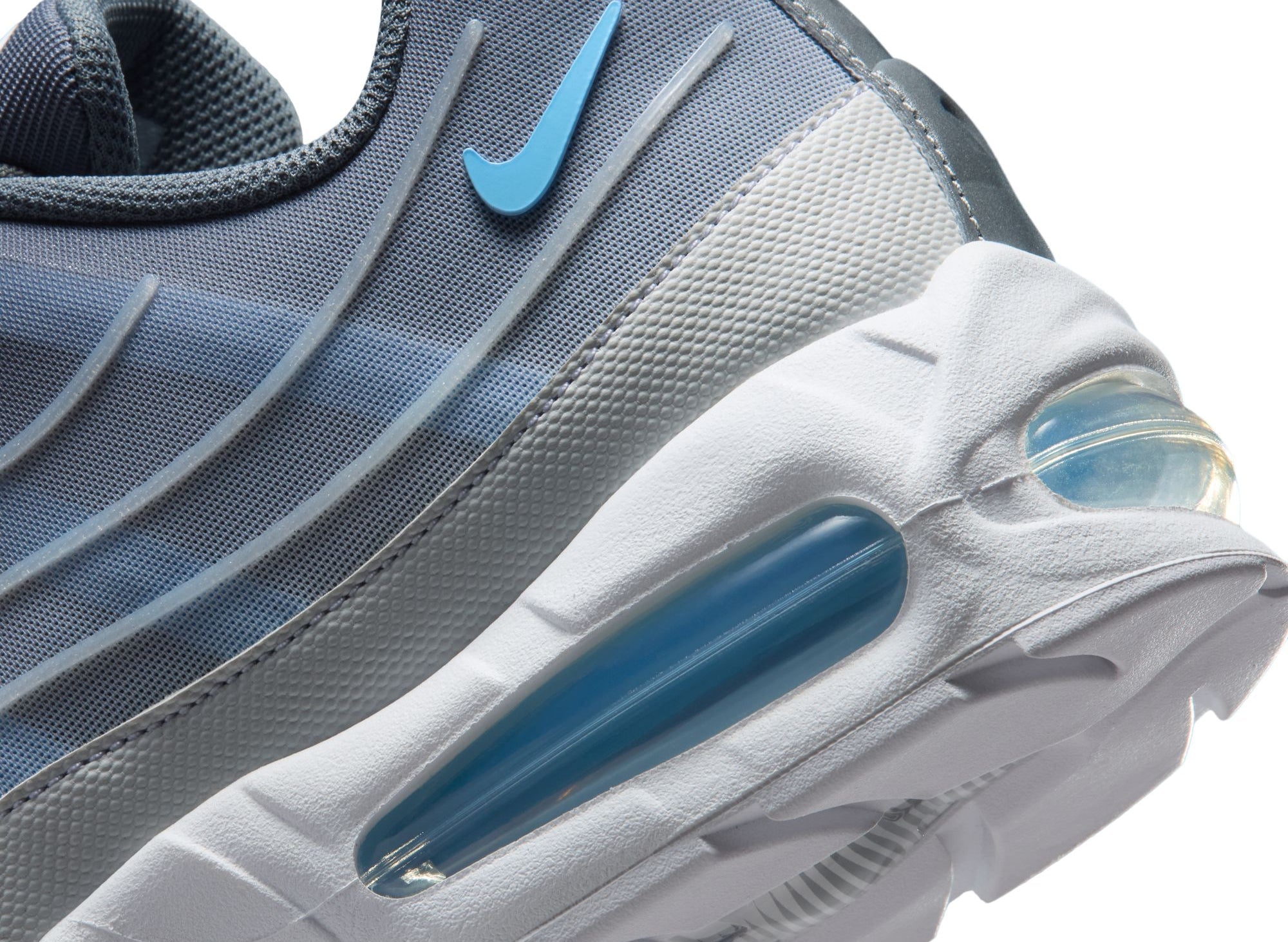 Nike Air Max 95 Big Bubble Tech in Smoke Grey / Football Blue