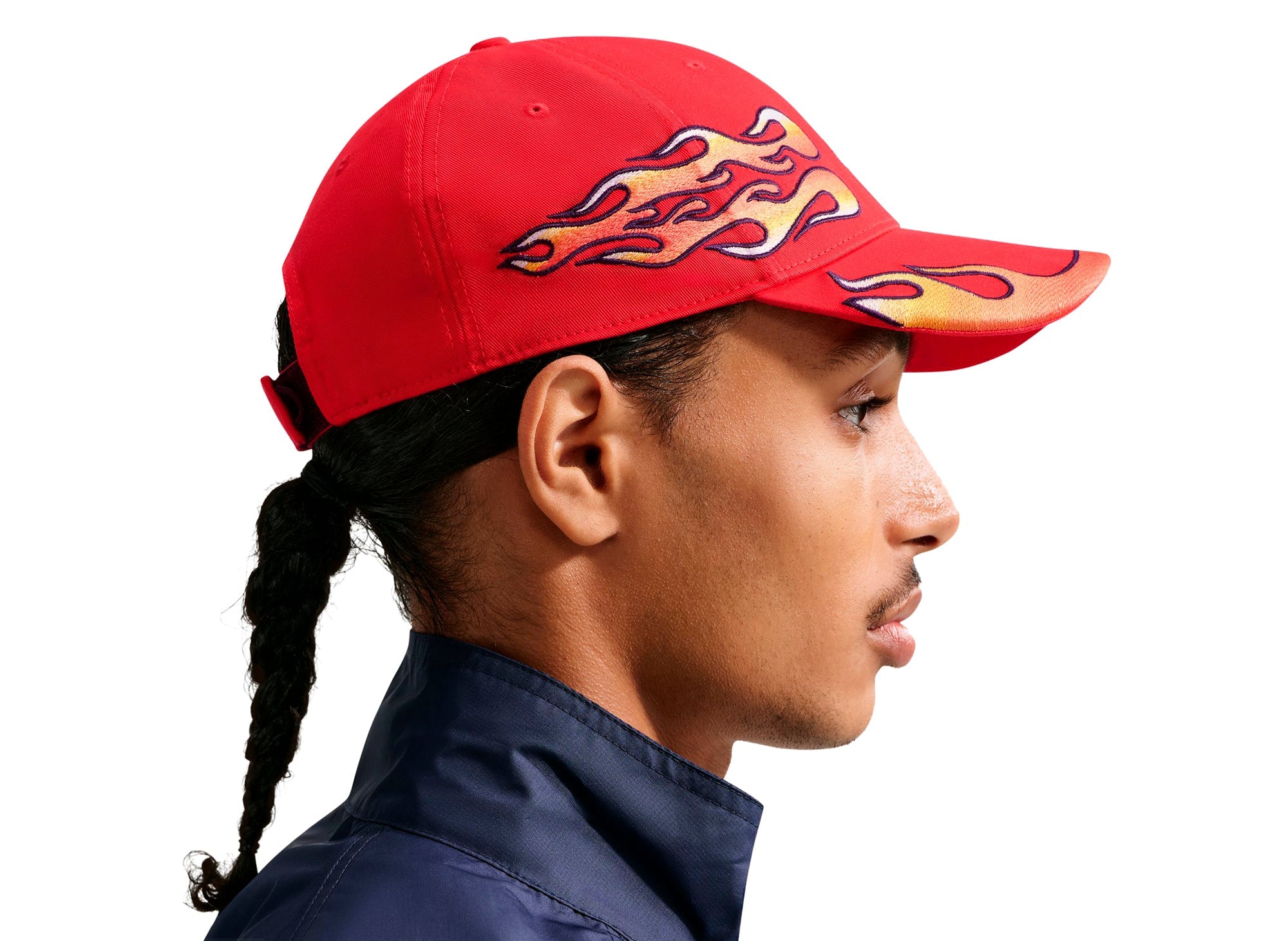 Nike Club OG Flame Cap in University Red