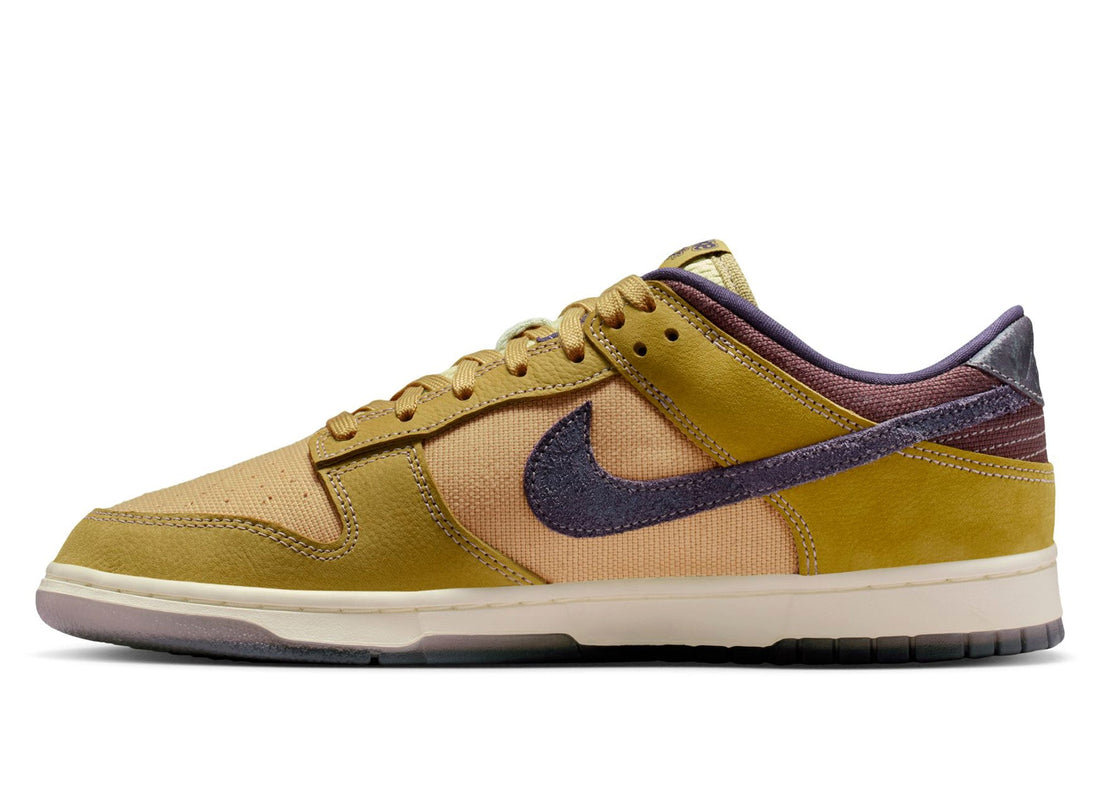 Nike Dunk Low Retro SE in Buff Gold / Dark Raisin