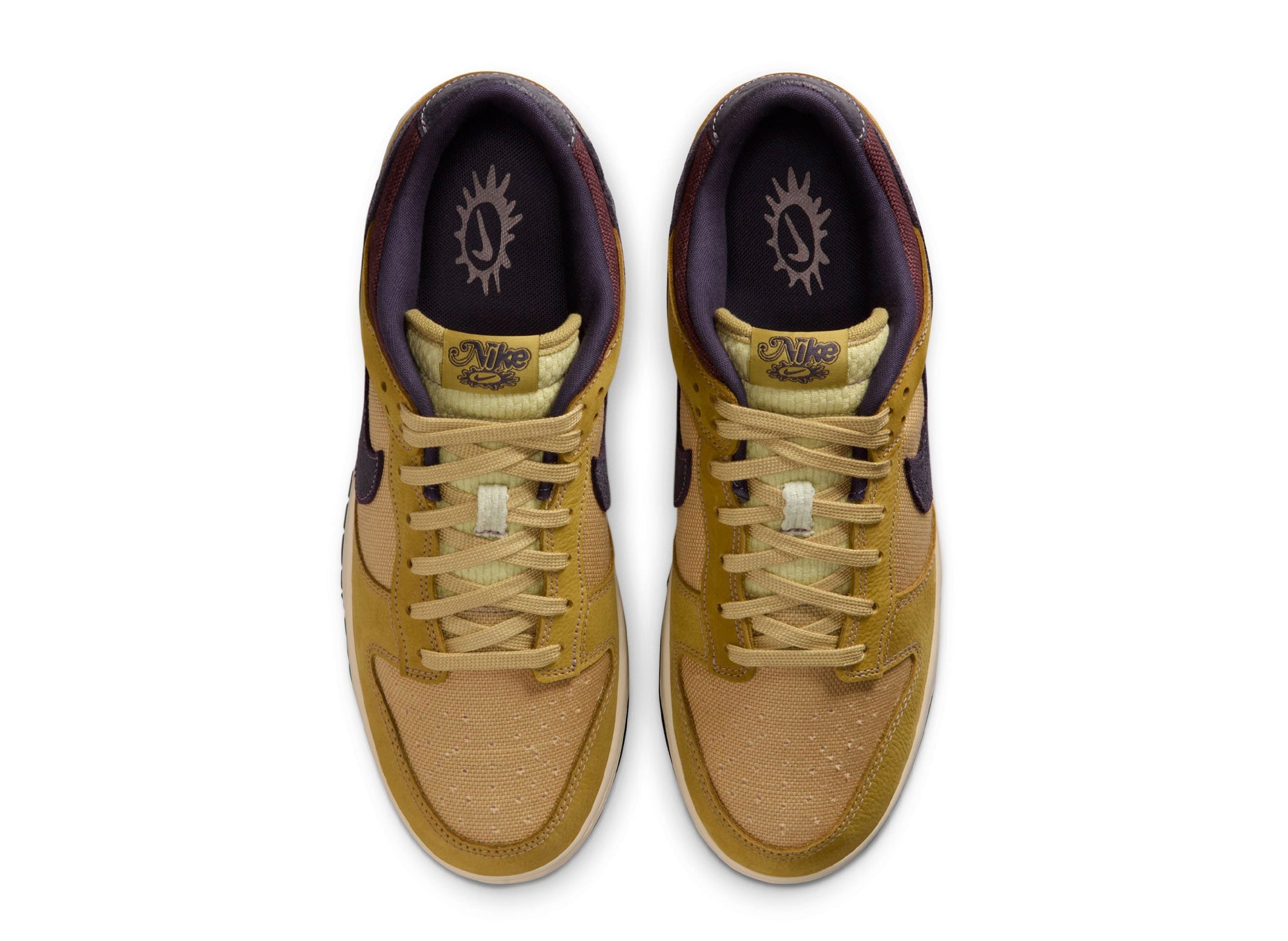 Nike Dunk Low Retro SE in Buff Gold / Dark Raisin